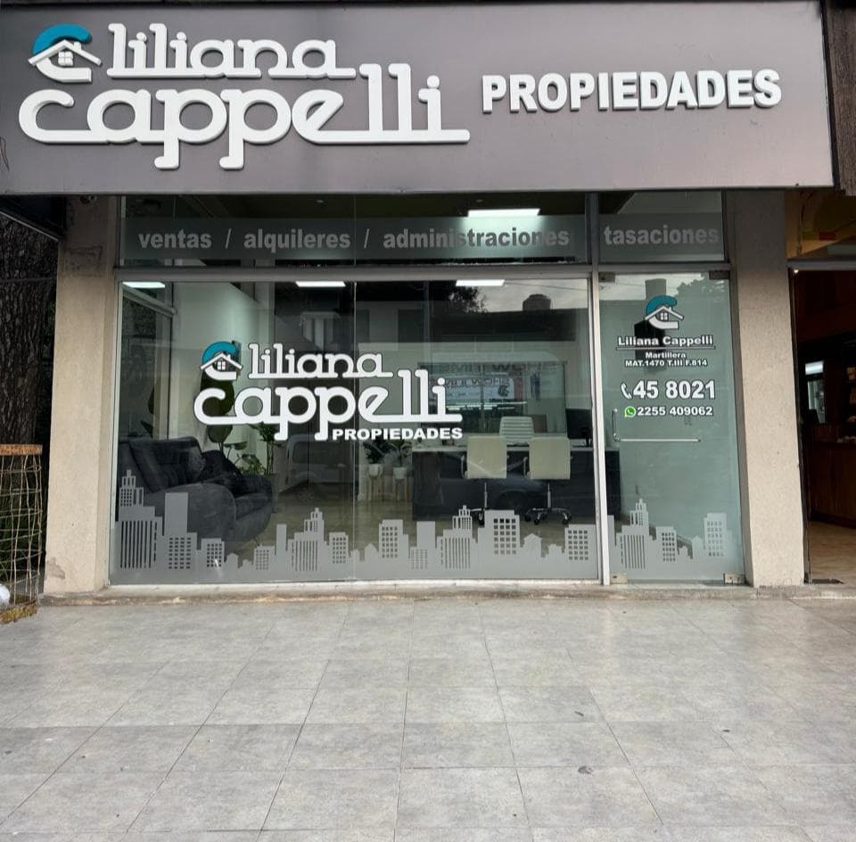 Frente de Liliana Cappelli Propiedades en Villa Gesell