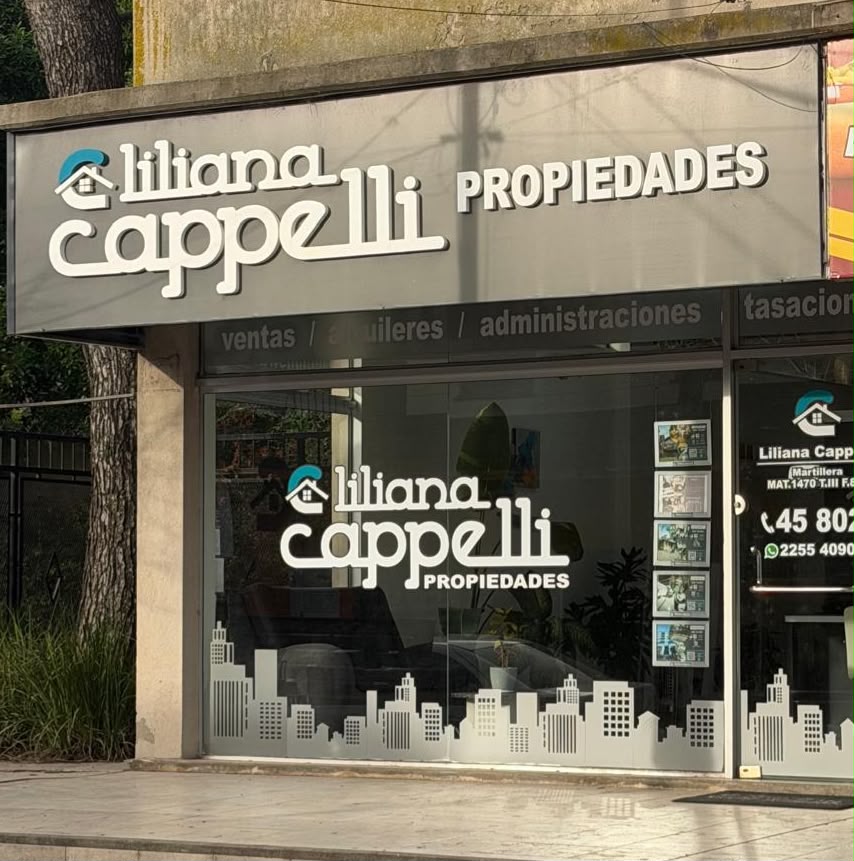 Frente de Liliana Cappelli Propiedades en Villa Gesell